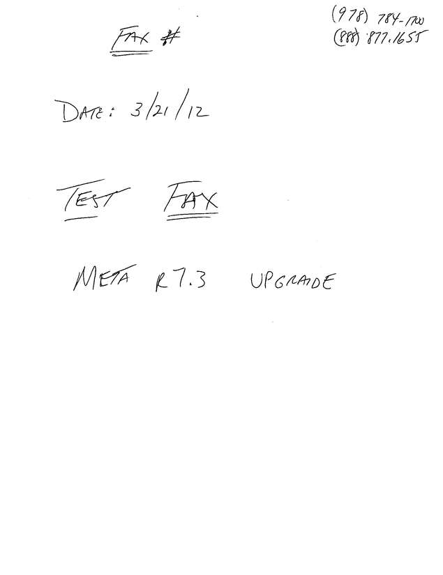 Fax page