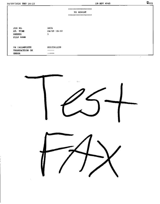 fax page