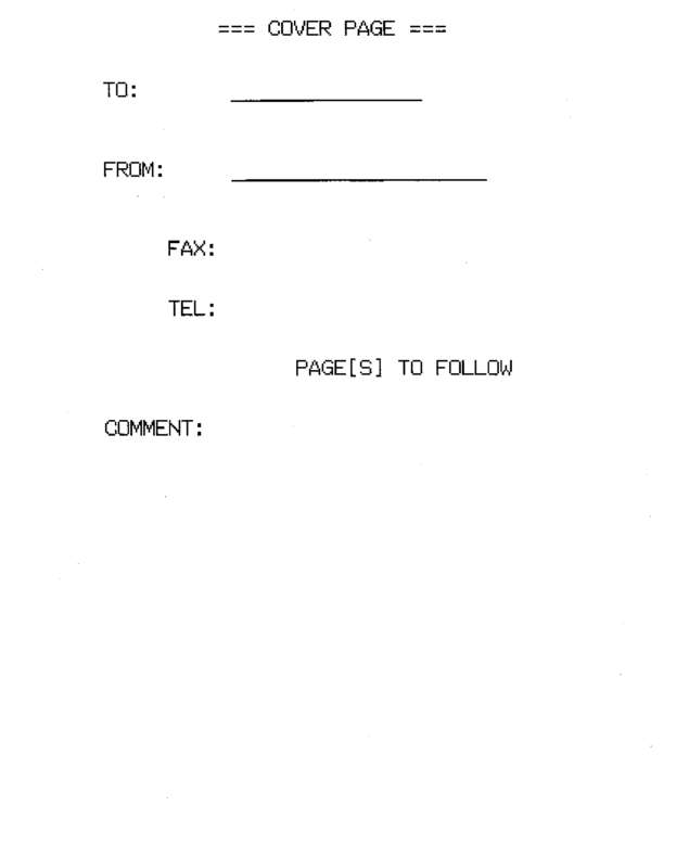 Fax page