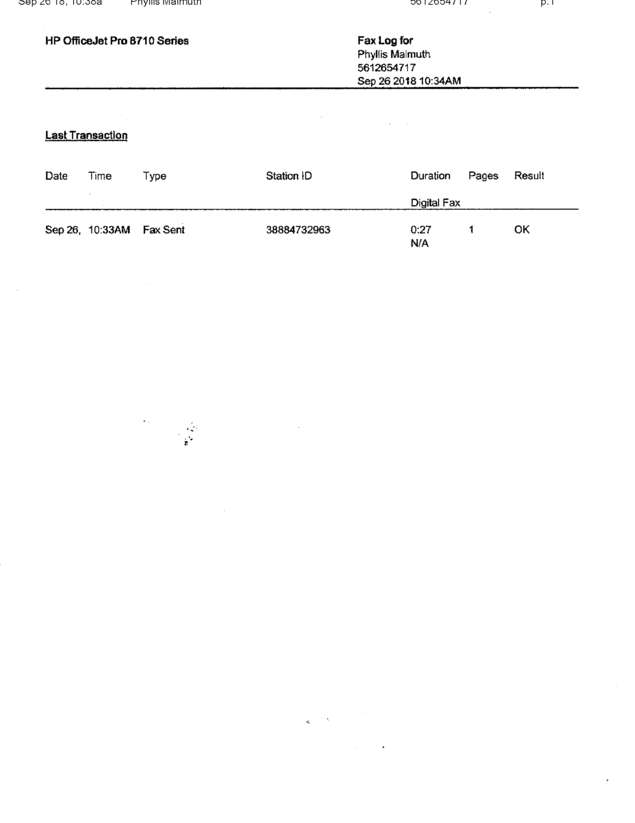 Fax page