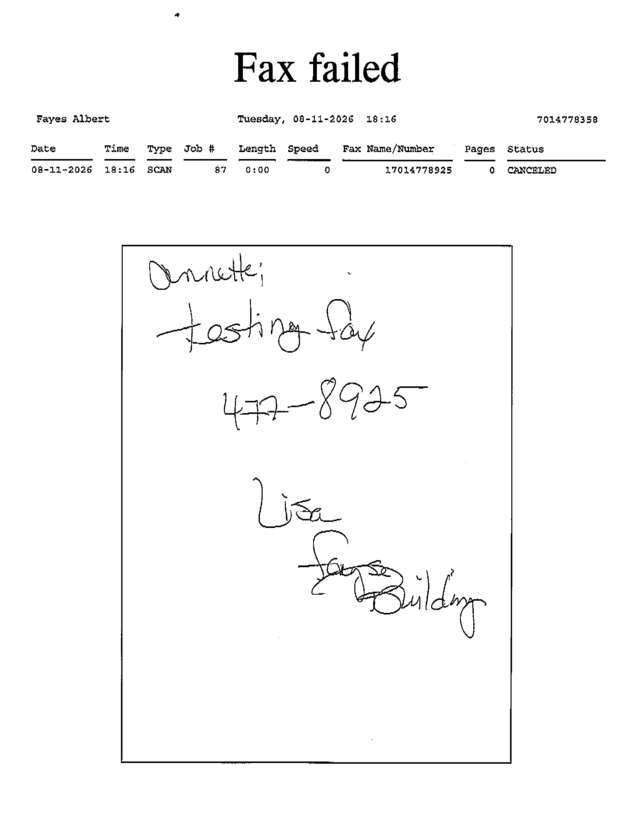 fax page