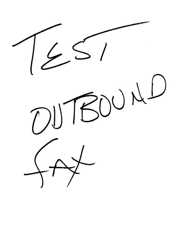 Fax page