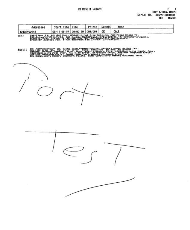 fax page