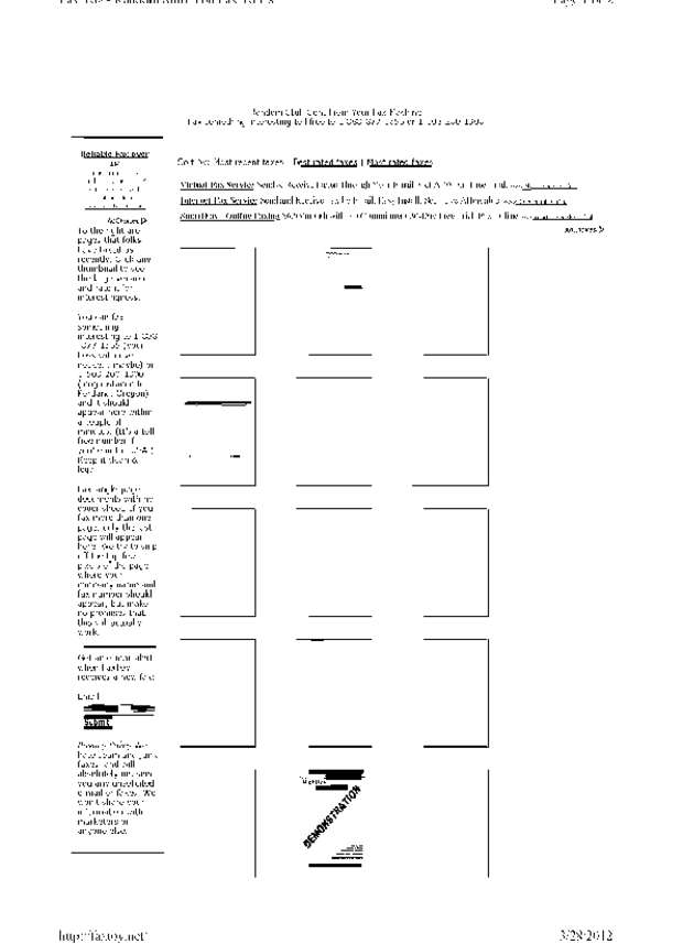 Fax page