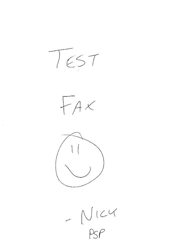 Fax page