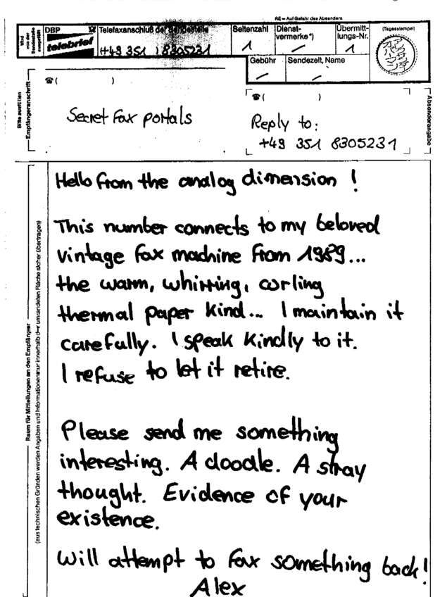 Fax page
