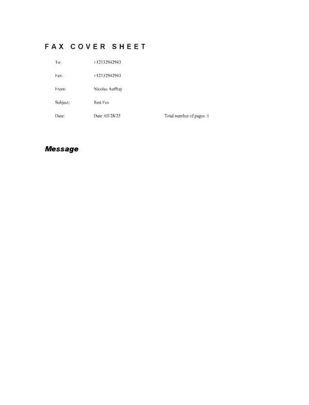 fax page
