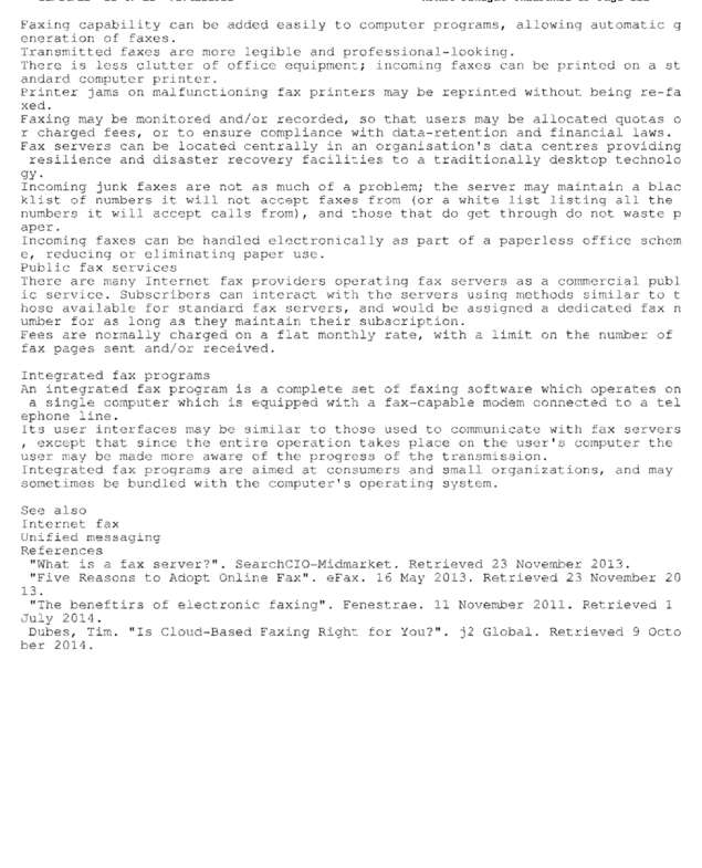 fax page