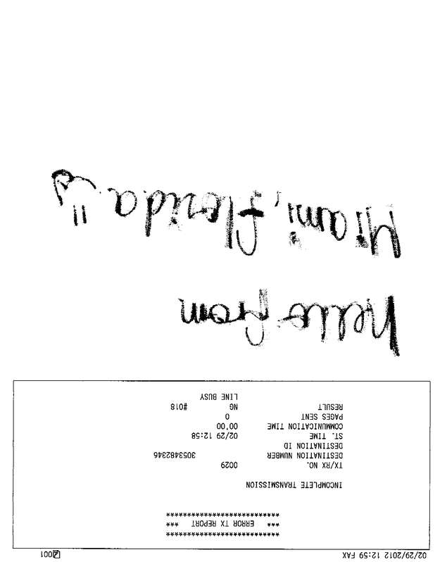Fax page