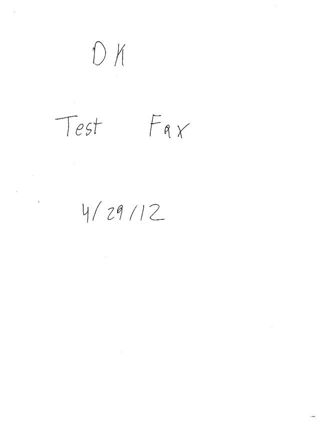 Fax page