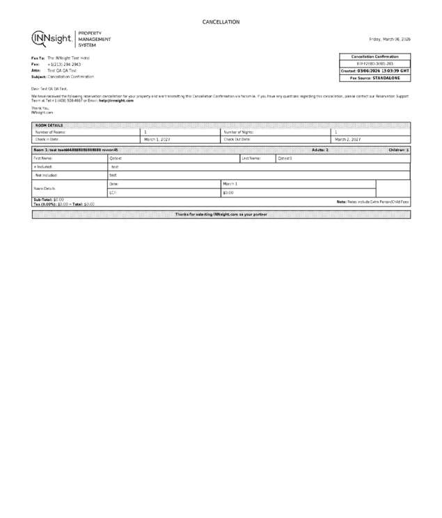 Fax page