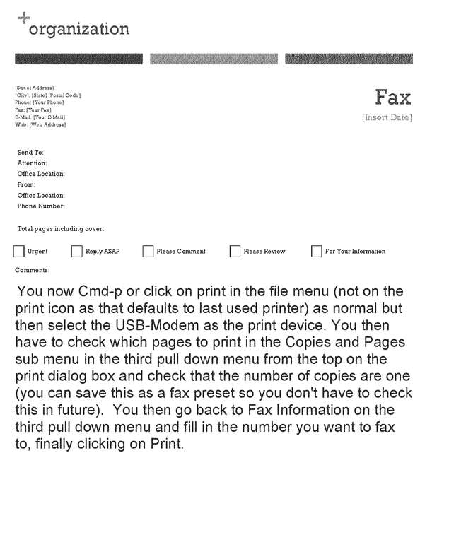Fax page