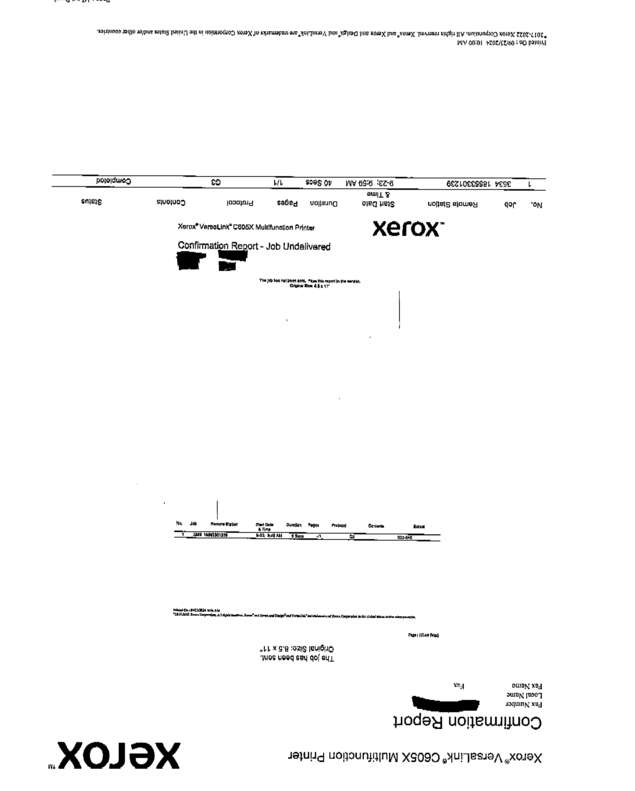 Fax page