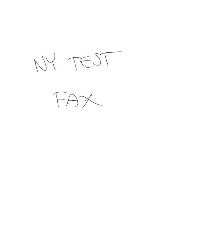 Fax page