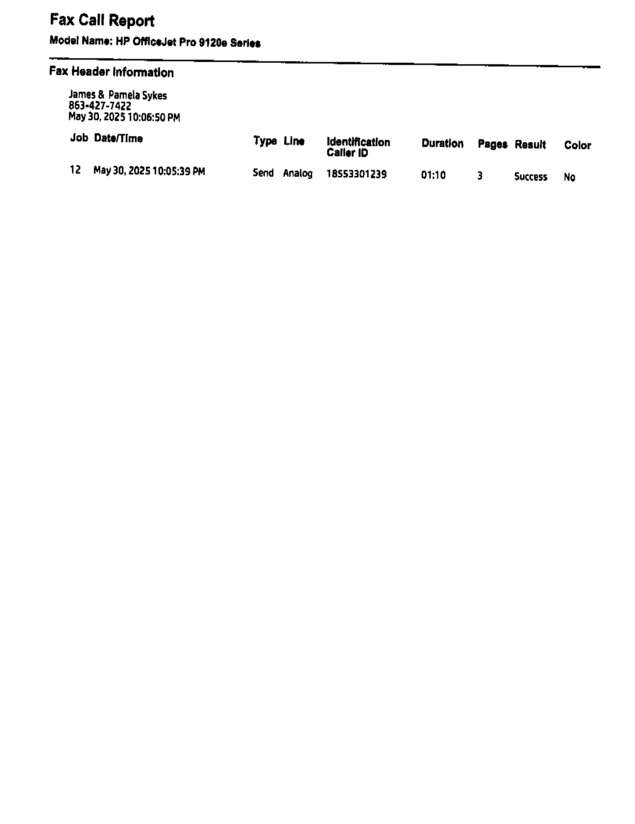 fax page