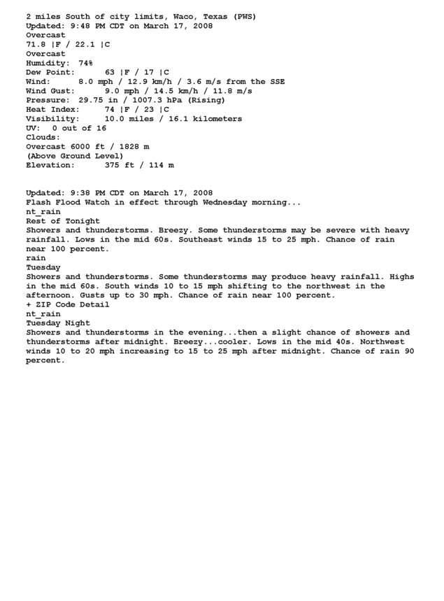 Fax page