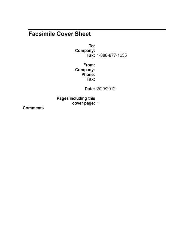 Fax page