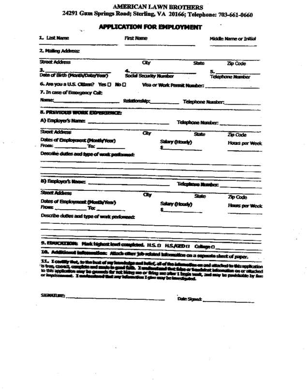 Fax page