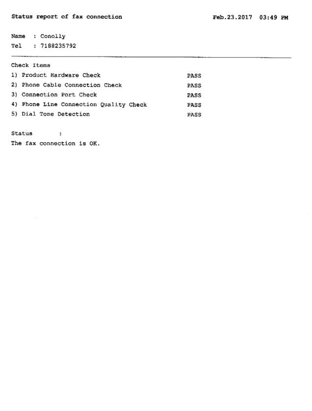 Fax page