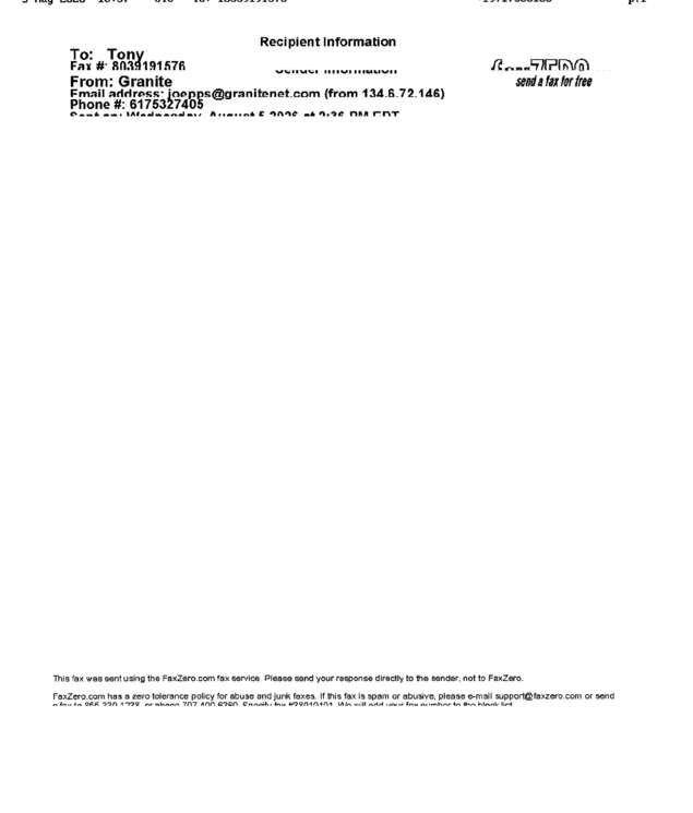 fax page