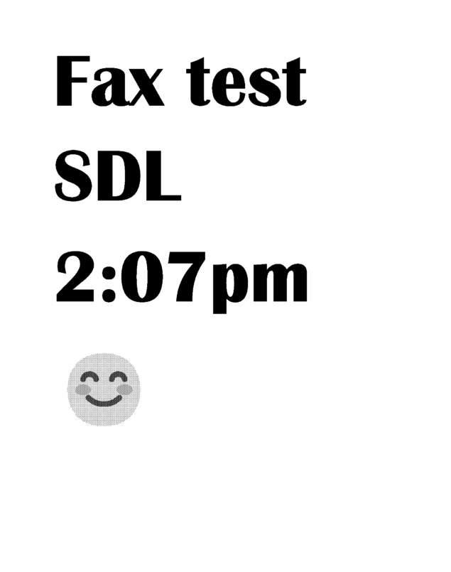 Fax page