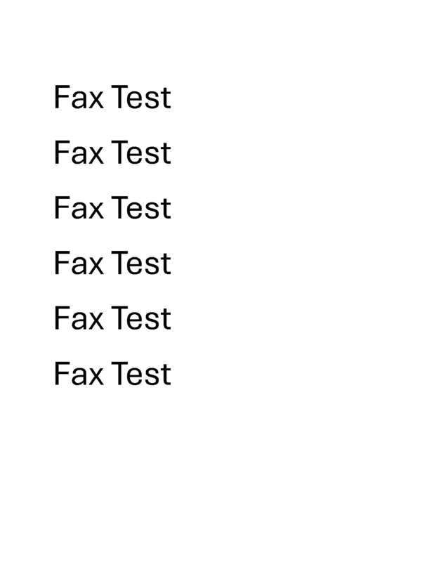 Fax page
