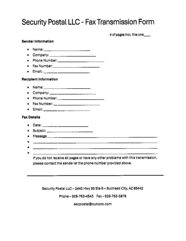 fax page