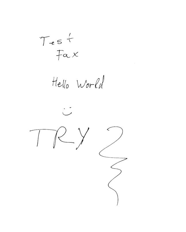 Fax page
