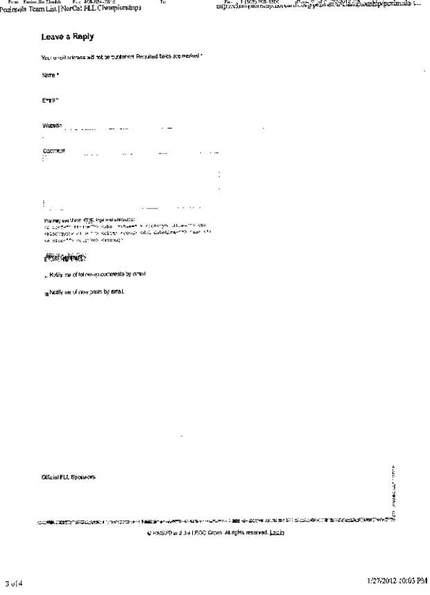 Fax page