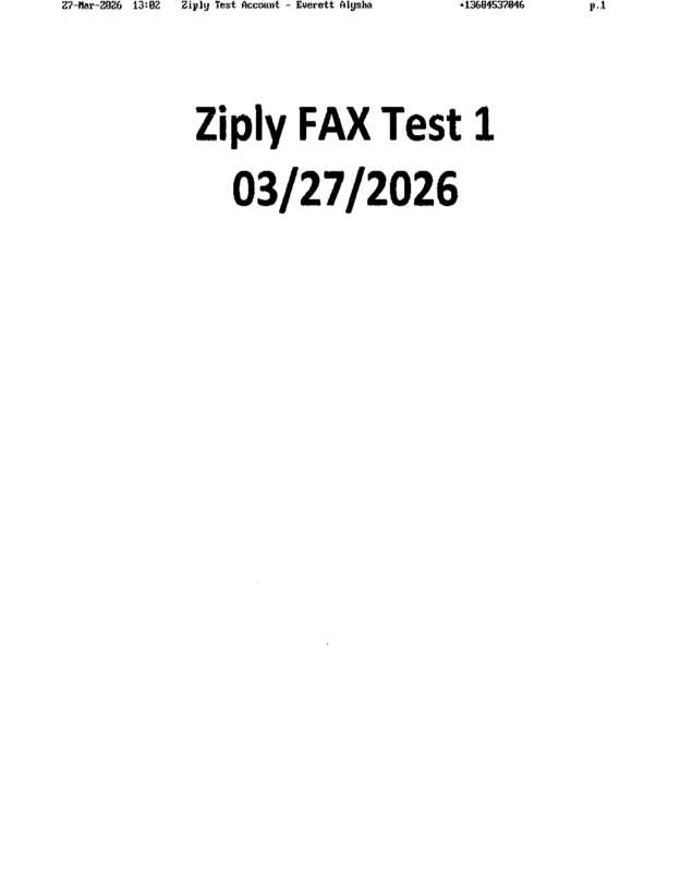 fax page