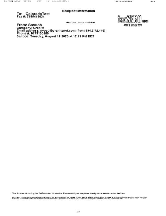 fax page
