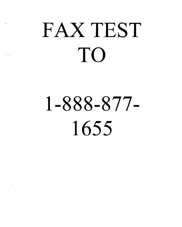 Fax page