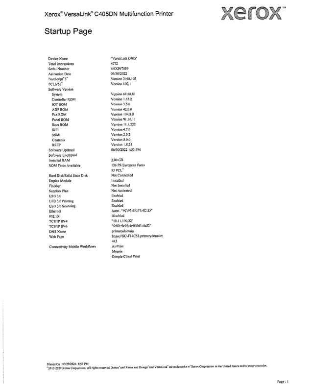 fax page