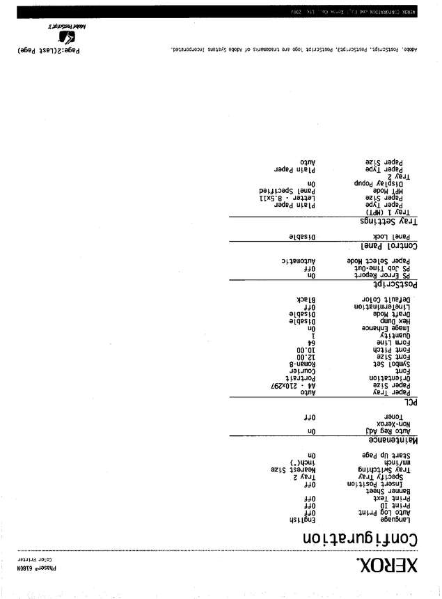 Fax page