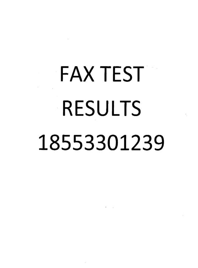 Fax page
