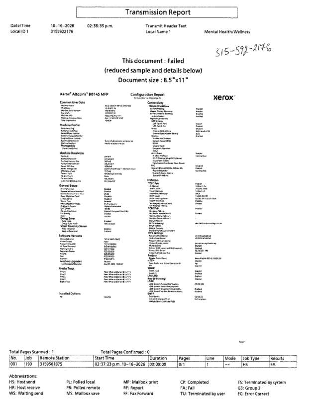 fax page