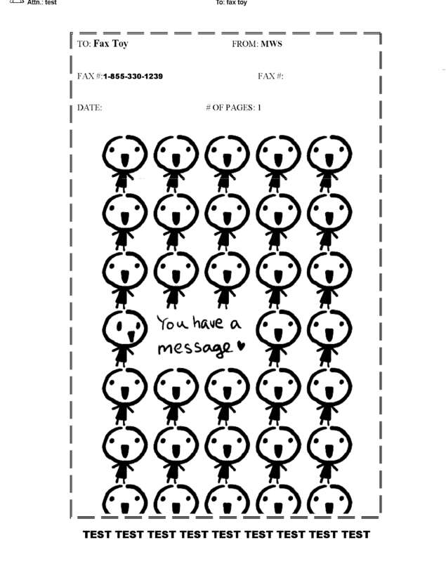 Fax page