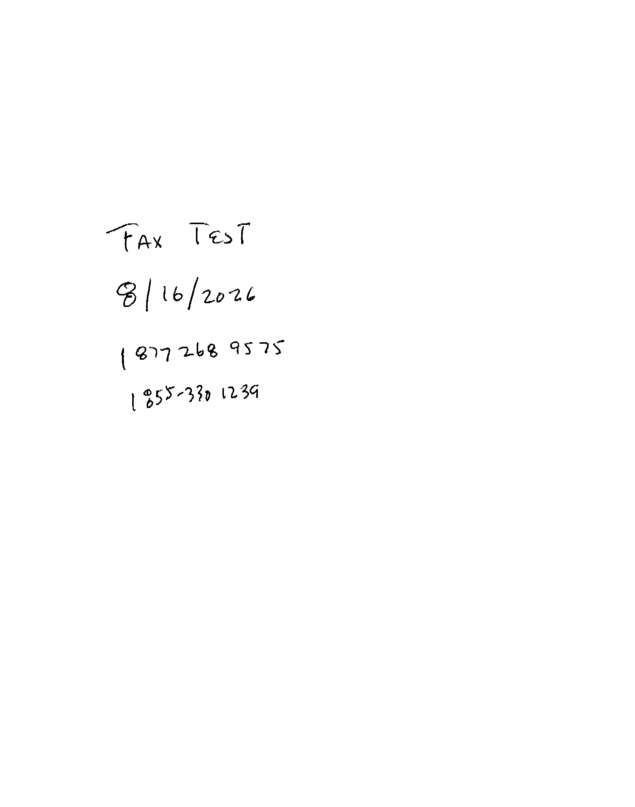 fax page