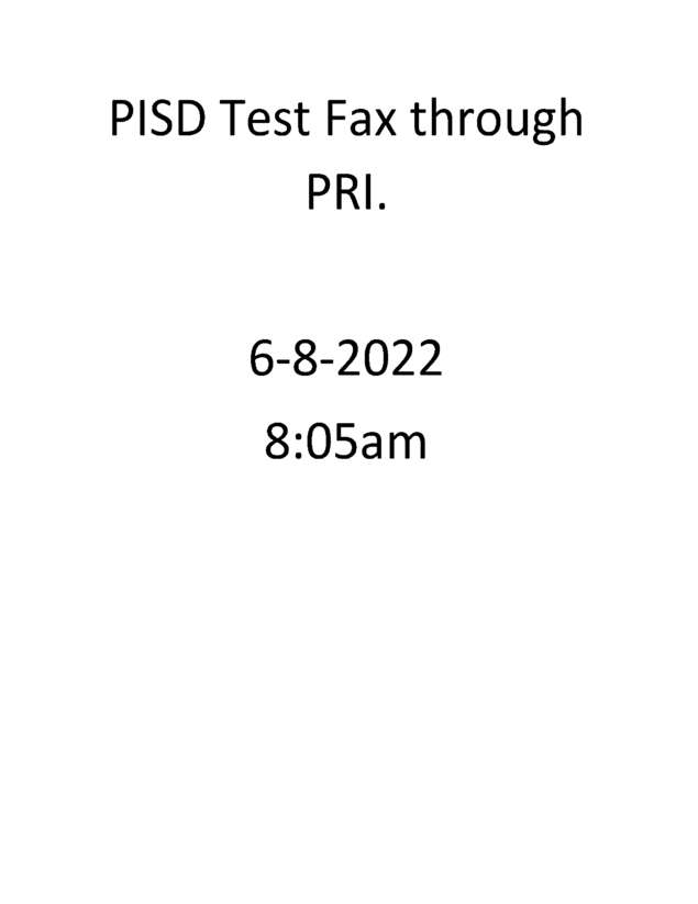 Fax page