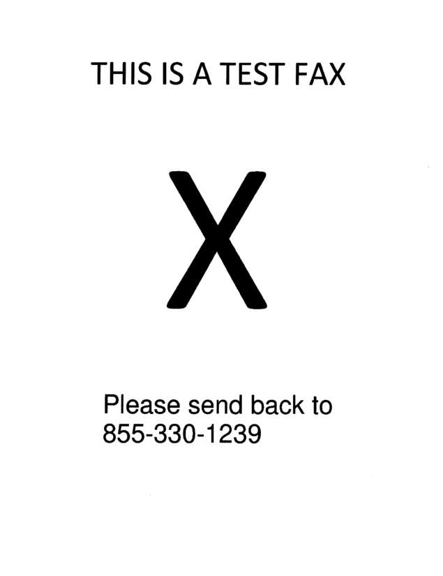 Fax page