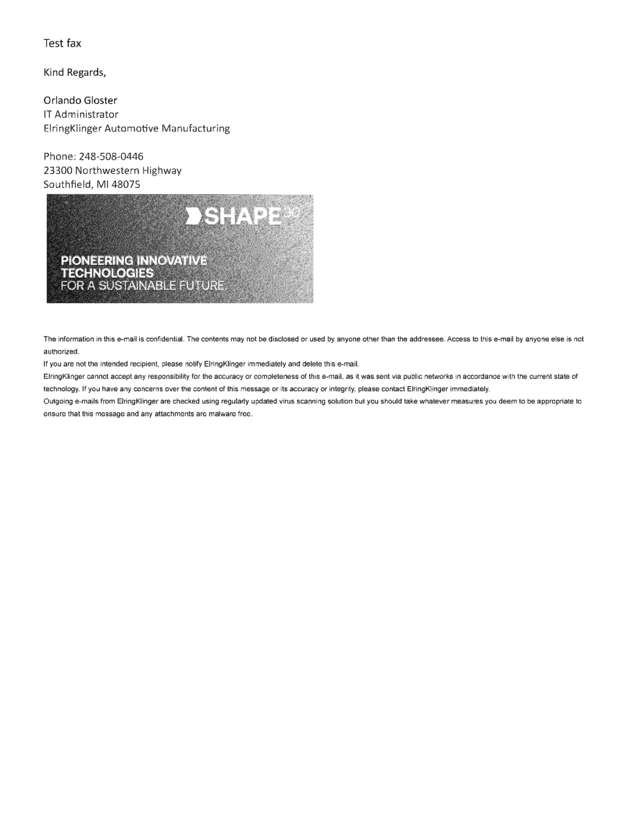 fax page