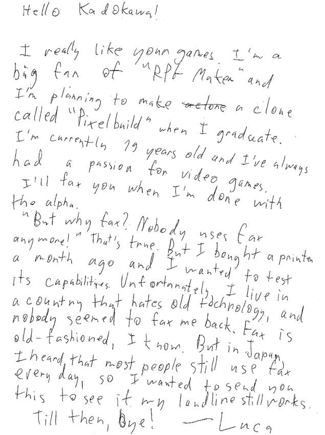 fax page