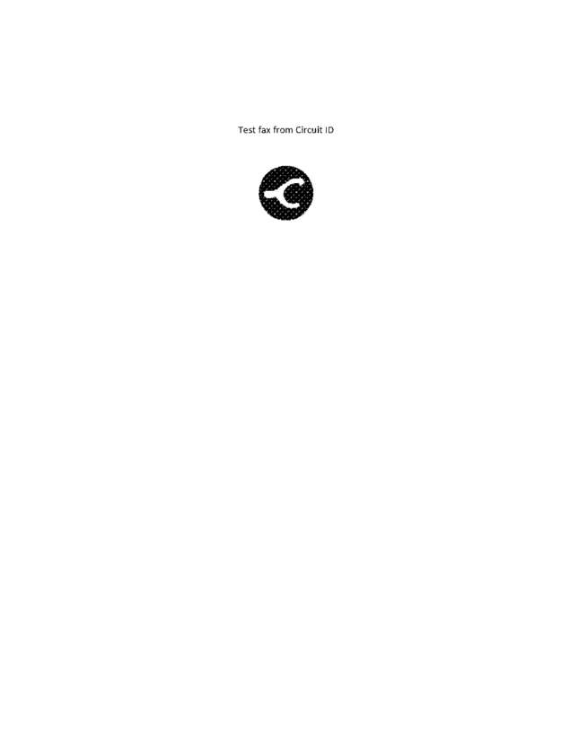 Fax page