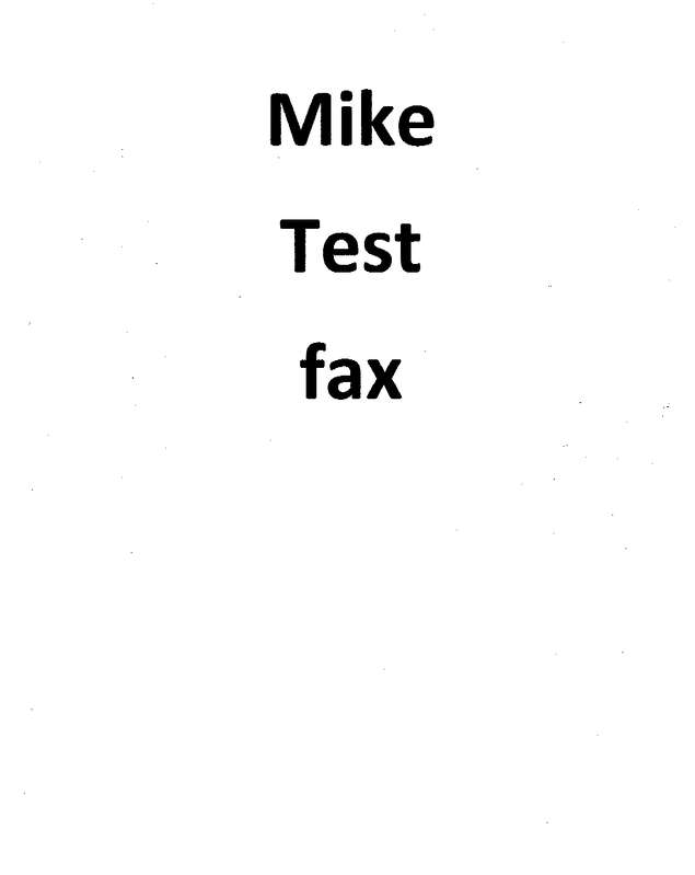 Fax page