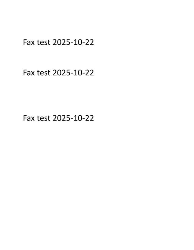 Fax page
