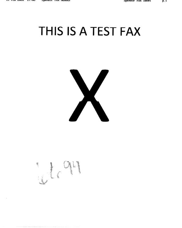 fax page