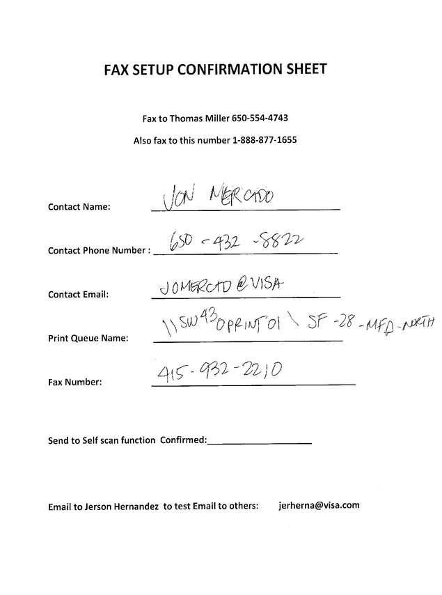 Fax page