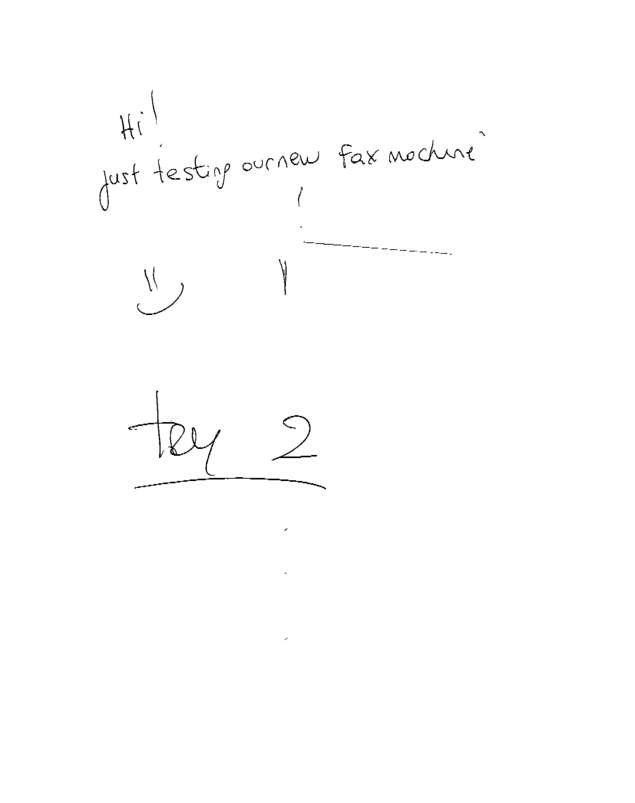 Fax page
