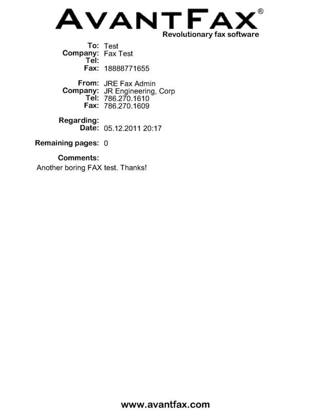 fax page