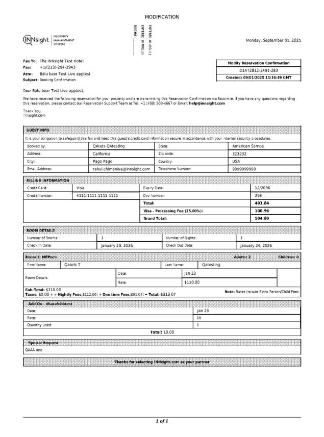 fax page